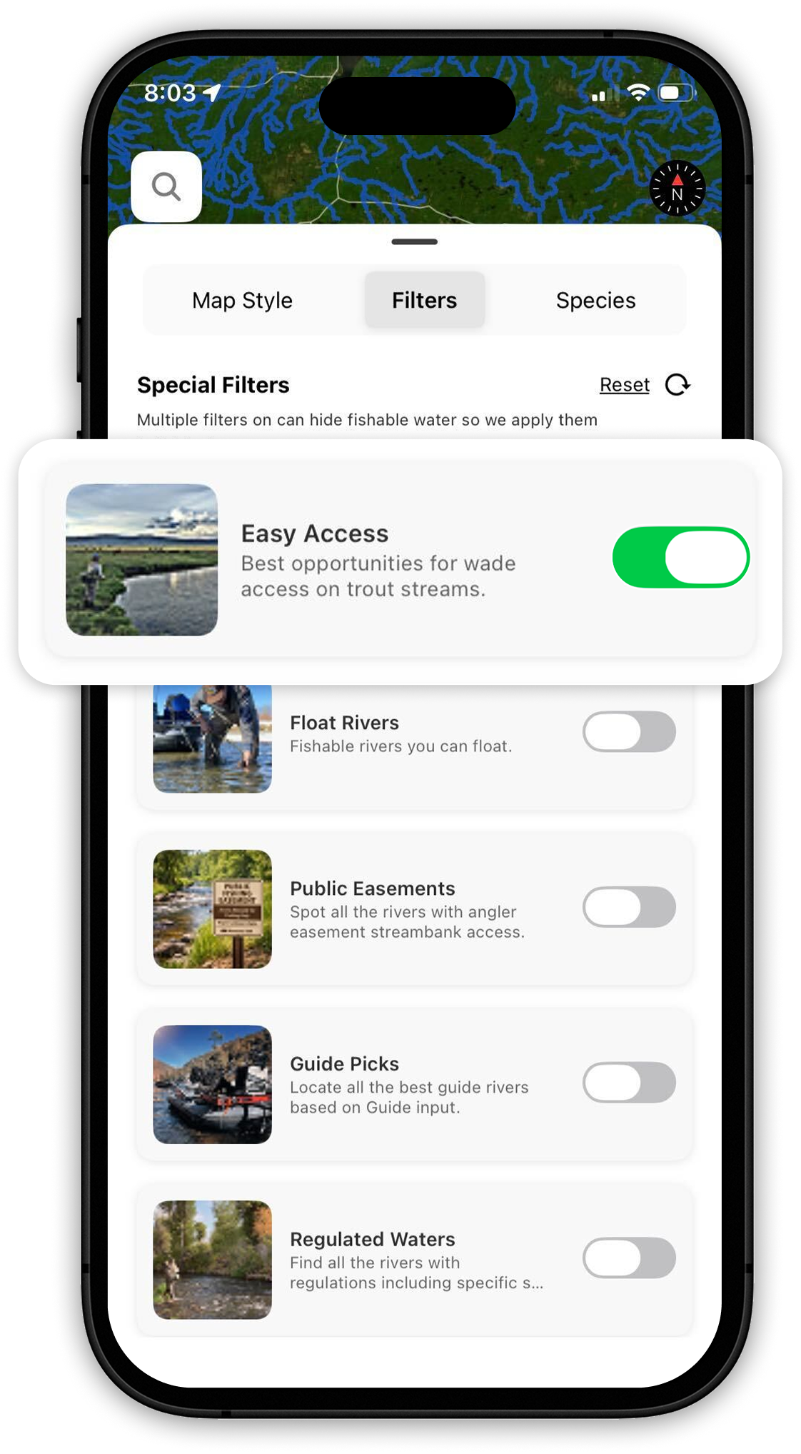 Smart river filters