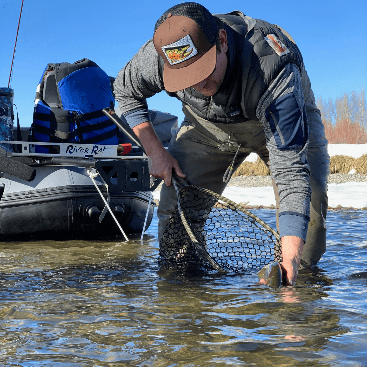 FlyFishFinder app showing river map