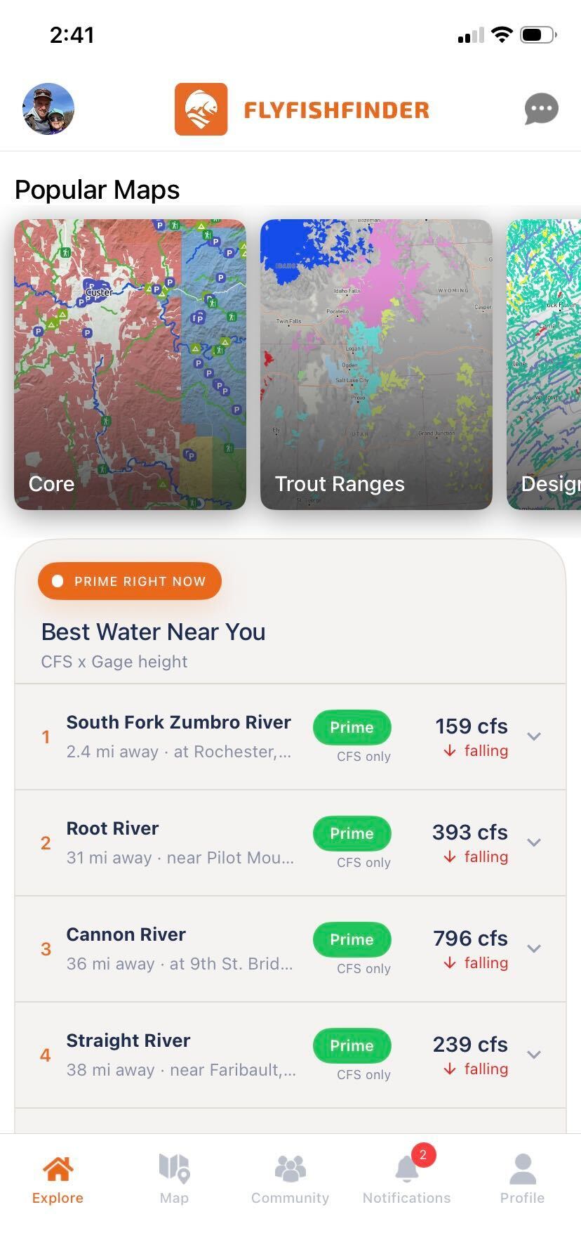 FlyFishFinder app — Montana fly fishing
