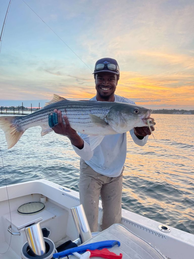 striped bass fly fishing