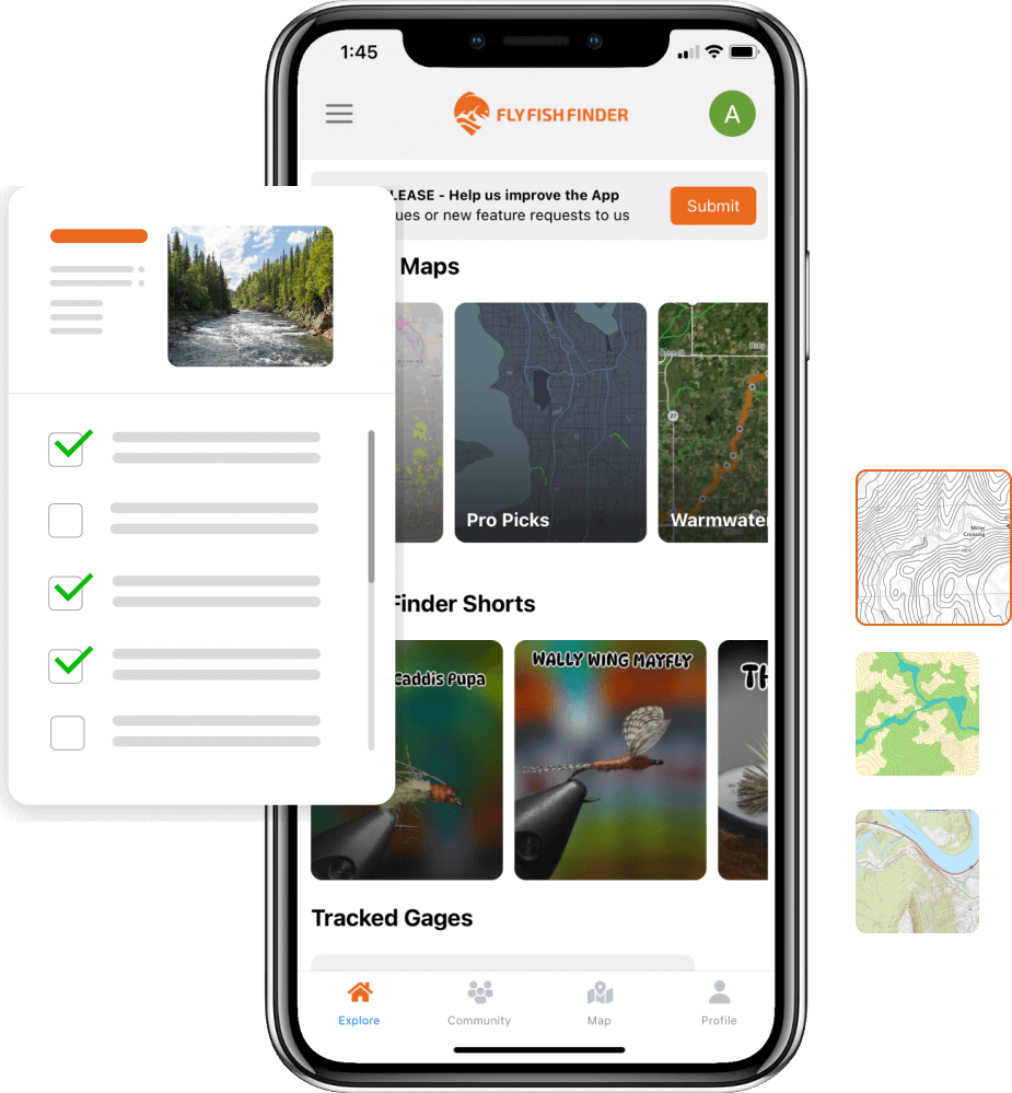 top rated fly fishing maps app available