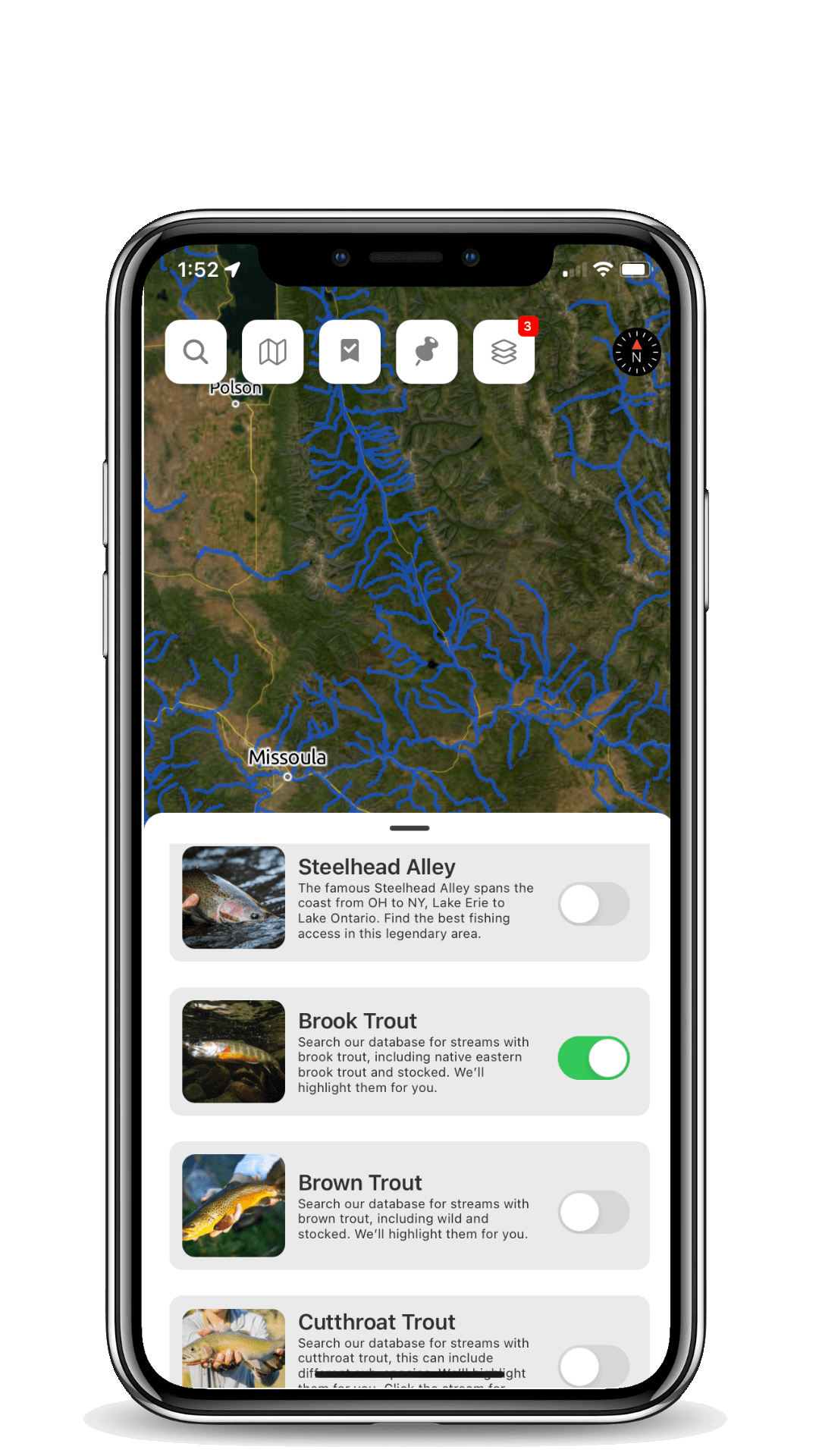 FlyFishFinder fish finder 1