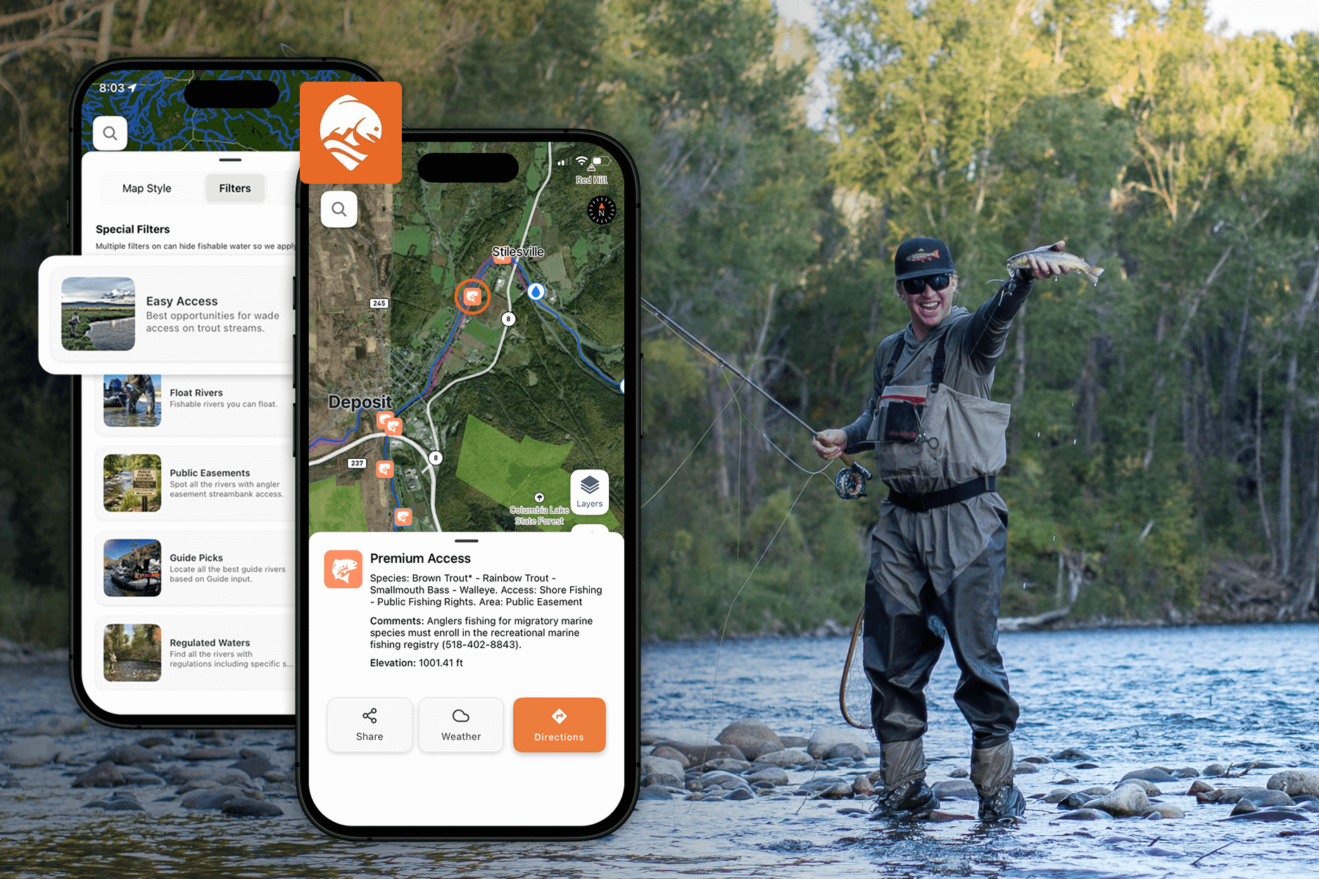 Best flyfishing apps in 2026 with FlyFishFinder