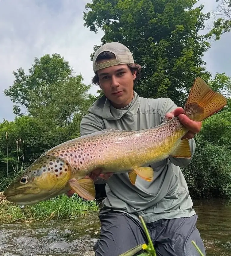 Angler holding a fish